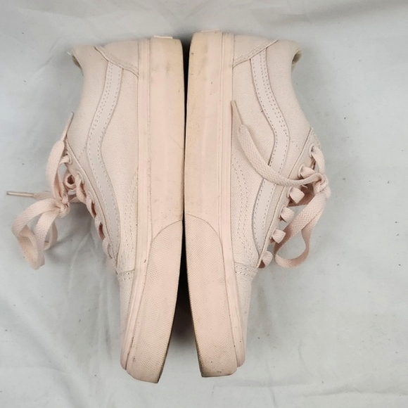 Vans Old Skool Mono Blush Pink Canvas Sneaker - Picture 4 of 10